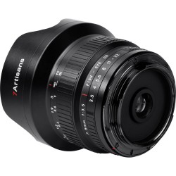 7Artisans DSLR için 7.5mm F3.5 Nikon F Mount MF Lens Siyah