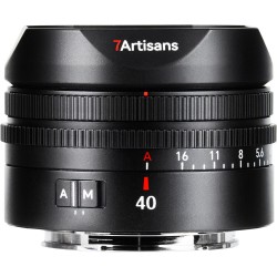 7Artisans AF 40mm F2.5 Sony (E Mount) FullFrame Lens Siyah