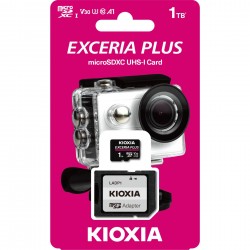 Kioxia 1 TB Exceria Plus Class 10 UHS-I U3 A1 V30 Micro SD Kart