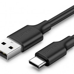 Ugreen USB Type-C Şarj ve Data Kablosu, Siyah, 1.5 Metre