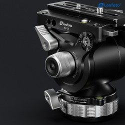 Leofoto BV-20 (Lever-Release Clamp) Pro Fluid Sistem Video Başlığı