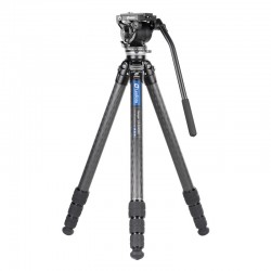 Leofoto LS-324CEX+BV-10 Leveling Base Karbon Fiber Video Tripod Kit