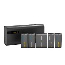 7RYMS iRay DW40 Dört Konuşmacılı Mini Kablosuz Mikrofonu Siyah