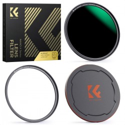 K&F Concept 82mm, NANO-X ND1000 Manyetik Filtre, Yeşil Kaplama, Adaptör Halkası ve Metal Kapak Dahil