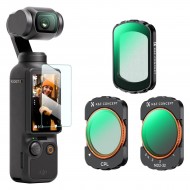 K&F Concept DJI Osmo Pocket 3/4 Magnetic CPL + Black Mist 1/4 + ND2-32 Filter