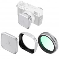 K&F Concept Fuji X100, X100F, X100S, X100T, X100V, X100VI Nano X MCUV Filter Kit with Lens Hood and Lens Caps