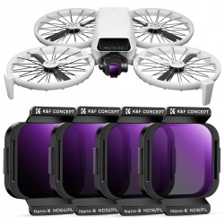 K&F Concept DJI Flip / Lito X1 ND/PL 4'lü Filtre Seti Nano-X Serisi