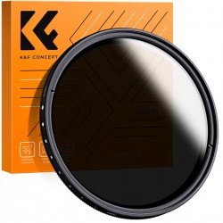 K&F Concept 82mm ND2-ND400 (9 Stop) B Serisi Değişken ND Filtre