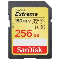 Sandisk 256 GB Extreme SDXC Class 10 Kart 150 mb/s