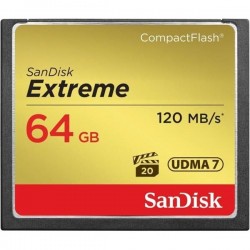 Sandisk 64 GB Extreme CF Kart 800x 120 mb/s