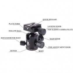 Digipod BH-52M Panoramic Ball Head (Black)