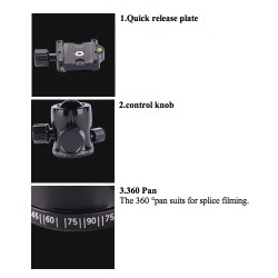 Digipod BH-52M Panoramic Ball Head (Black)