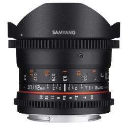 Samyang 12mm T3.1 Full Frame Fisheye Cine Lens (Canon EF)