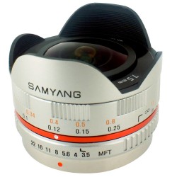 Samyang 7.5mm f/3.5 UMC Fisheye Lens (Olympus MFT) - Gümüş