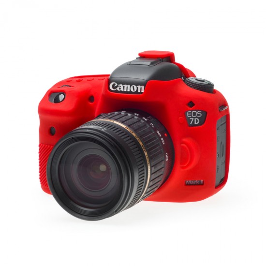 EasyCover Silikon Kılıf (Canon EOS 7D Mark II Kırmızı)