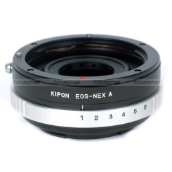 Kipon EOS-NEX A Diyafram Kontrollü Canon Lensi Sony NEX E-Mount Gövdelere takmak için.