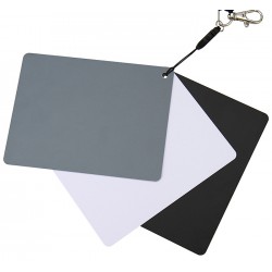 JJC GC-3 3in1 Beyaz Ayarı & Gri Kart Seti (10 x 13 cm)