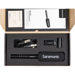 Saramonic SR-TM1 Supercardioid Broadcast XLR Shotgun Condenser Microphone + TM-WS1 Windscreen Kit