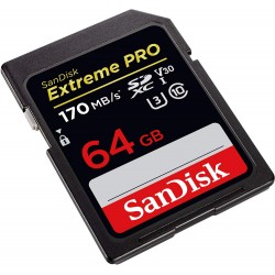 Sandisk 64 GB Extreme Pro SDXC Class 10 Kart 170 mb/s