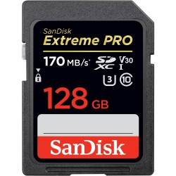 Sandisk 128 GB Extreme Pro SDXC Class 10 Kart 170 mb/s