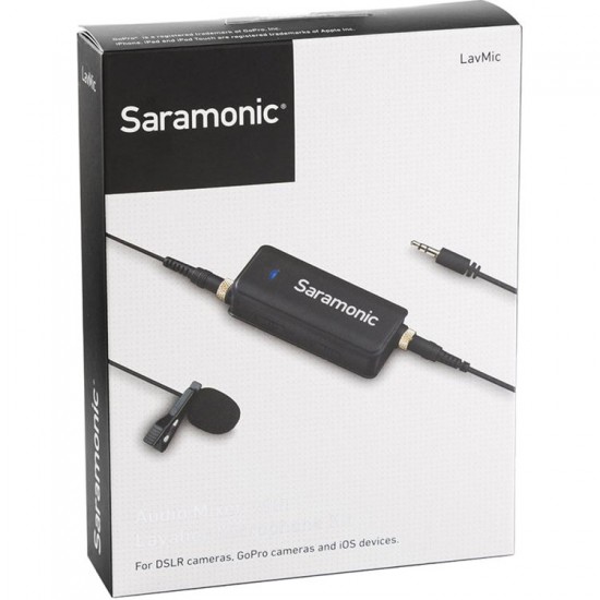 Saramonic LavMic Audio Mixerli Lavalier Yaka Mikrofonu (DSLR, HERO, Telefon ve Tablet Uyumlu)