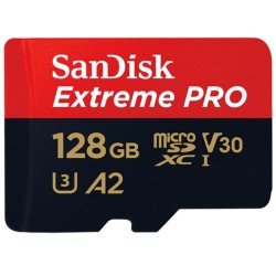 Sandisk 128 GB Extreme PRO MicroSDXC UHS-1 A2 170MB/s 