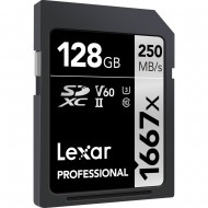 Lexar 128 GB SDXC Class 10 Kart V60 1667x 250 mb/s