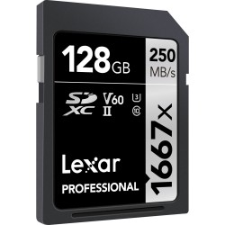 Lexar 128 GB SDXC Class 10 Kart 1667x 250 mb/s