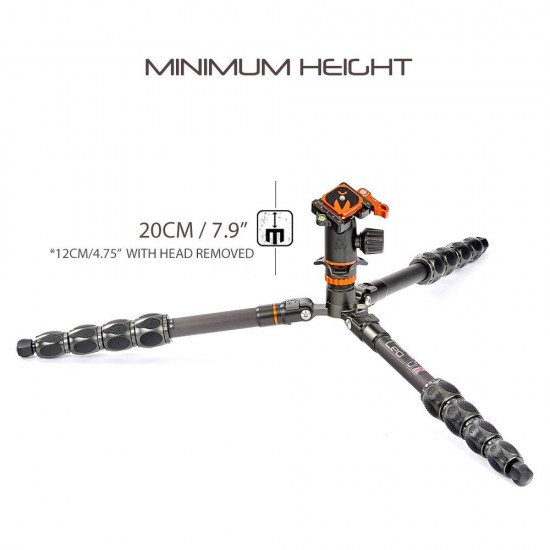 3 Legged Thing Eclipse Leo Carbon Fiber Travel Tripod with AirHed Switch