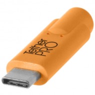 Tether Tools CUCA415-ORG TetherPro USB Type-C to USB Type-A Extension Cable 