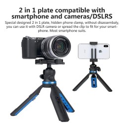 Ulanzi TT20 Uzayabilen Top Kafa Masaüstü Telefon ve Kamera Tripodu (1237)