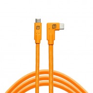 Tether Tools CUC15RT-ORG TetherPro USB-C to USB-C Right Angle (Orange)