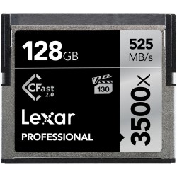 Lexar 128GB Professional 3500x CFast 2.0 Memory Card 525 mb/s