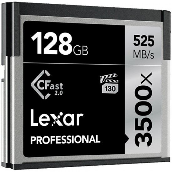 Lexar 128GB Professional 3500x CFast 2.0 Memory Card 525 mb/s