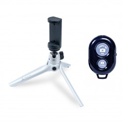 Vanguard Vesta TT1 Beyaz Mini Tripod + Telefon Tutucu + Kumanda