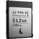 Angelbird 512GB AV PRO CFexpress 2.0 Type B SE Hafıza        Kartı