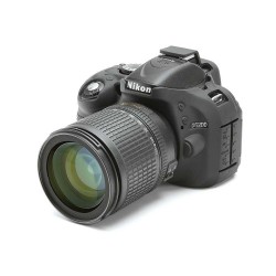 EasyCover Silikon Kılıf (Nikon D5200 Siyah)