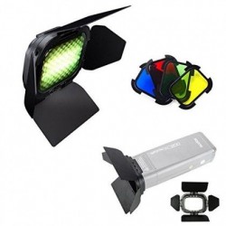 Godox BD-07 AD200 Işık Kontrol Kapağı Petek  4 Renkli Filtre (Sarı, Yeşil, Kırmızı ve Mavi)