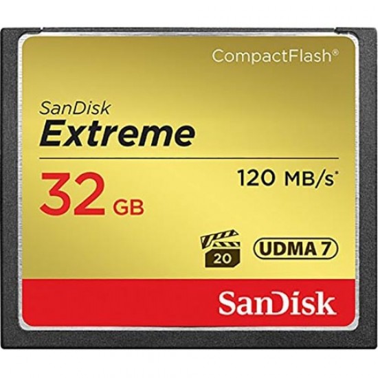 Sandisk 32 GB Extreme CF Kart 800x 120 mb/s