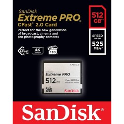 Sandisk 512GB Extreme PRO CFast 2.0 Memory Card 