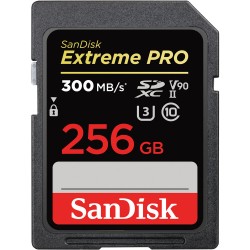 Sandisk 256 GB Extreme Pro SDXC UHS-II U3 V90 300 mb/s 