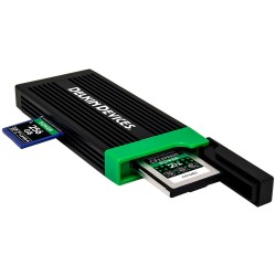 Delkin Devices USB 3.2 CFexpress™ Type B & SD UHS-II Memory Card Reader Delkin Devices USB 3.2 CFexpress™ Type B & SD UHS-II Memory Card Reader