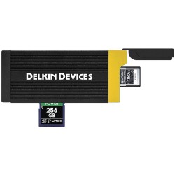 Delkin Devices USB 3.2 CFexpress™ Type A & SD UHS-II Memory Card Reader Delkin Devices USB 3.2 CFexpress™ Type A & SD UHS-II Memory Card Reader