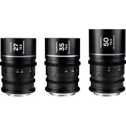 Laowa Nanomorph S35 Prime 3-Lens Bundle (Canon RF, Silver Flare)
