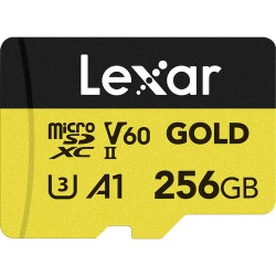 Lexar 256 GB Professional GOLD UHS-II microSDXC Memory Card