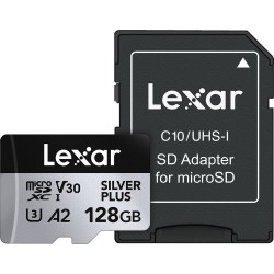 Lexar 128 GB Professional SILVER PLUS UHS-I microSDXC Memory Card