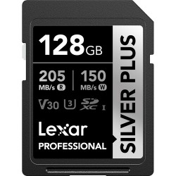 Lexar 128 GB Professional SILVER PLUS UHS-I SDXC Memory Card