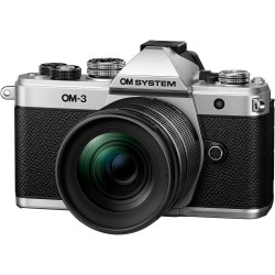 OLYMPUS OM SYSTEM OM-3 BODY SILVER + 12-45mm F4 PRO Kıt
