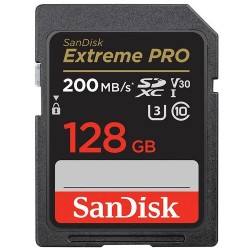 Sandisk 128 GB Extreme Pro SDXC Class 10 Kart 200 mb/s