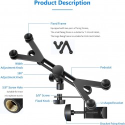 NEEWER NW-105-1 Ayarlanabilir Tablet Tutucu (7-14 İnç)